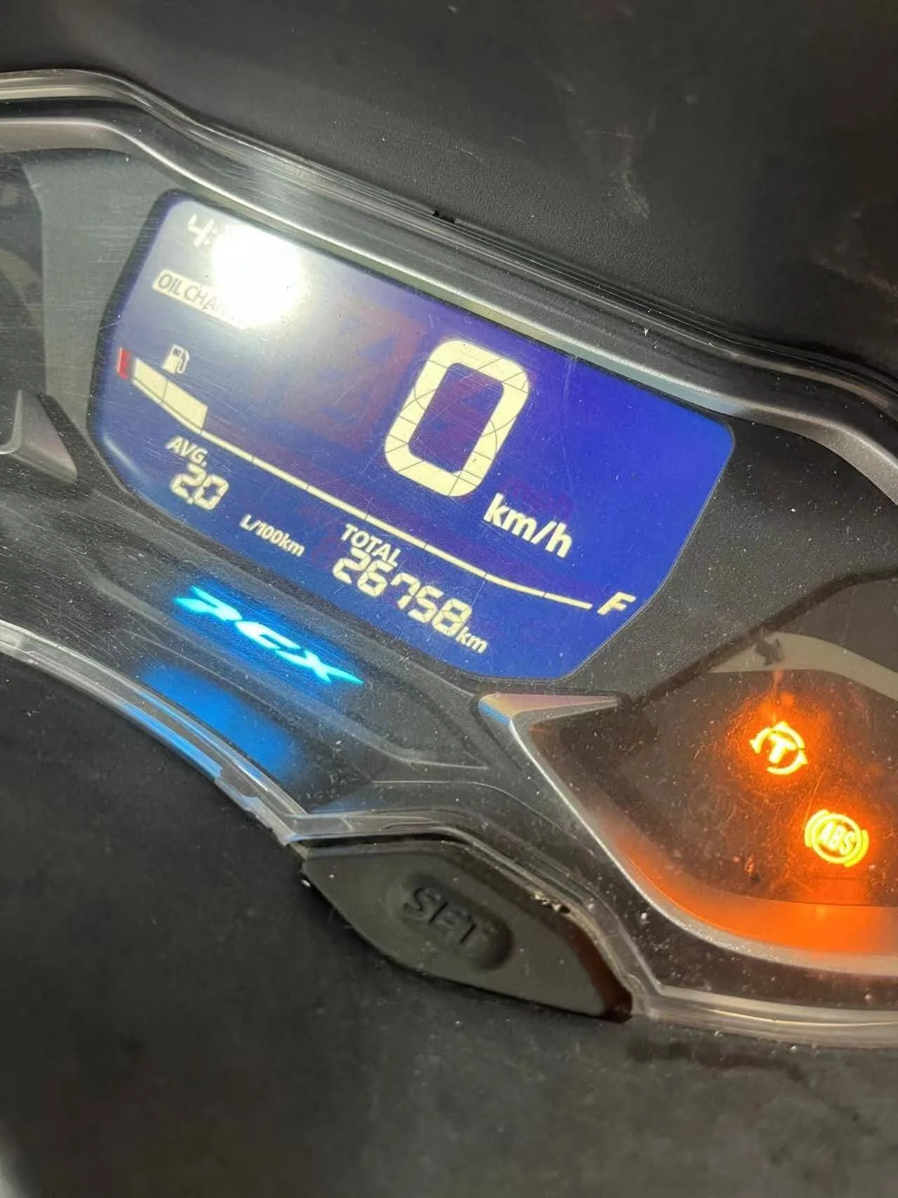 2022 Honda PCX160: Instrument display reference · 1