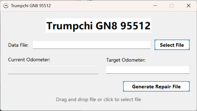 GAC Trumpchi GN8: Software screen for this application · 3